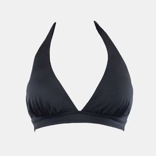 Swimsuit with fixed triangle Basic cup C-D black, new, size 75C-75D