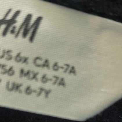 H&M Fleece-Lined Leggings Size 122 For 6-7 Years Like New Black