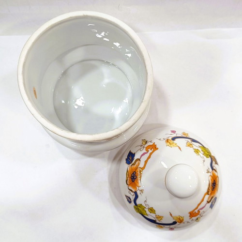Vintage Limoges Style Porcelain Biscuit Jar like new with 22K gold