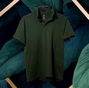 Κοντομάνικη πράσινη μπλούζα τύπου Polo