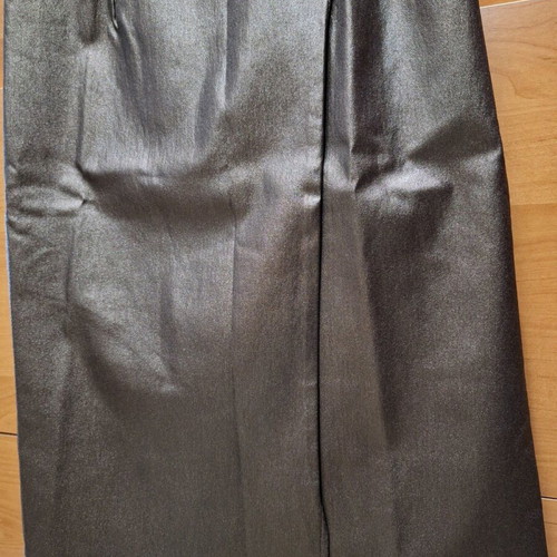 Paranoia midi skirt new metallic high-waisted with slit size S