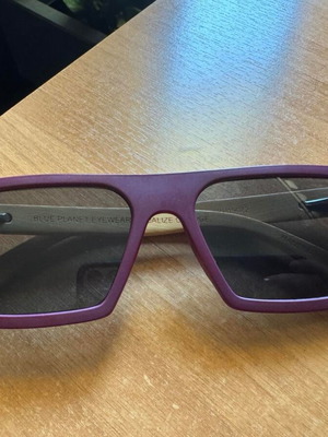 Οικολογικά γυαλιά ηλίου Blue Planet Eco Eyewear ξύλινα καινούργια, unisex, μπεζ και μωβ