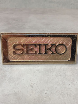 Seiko Vintage Display Sign for Watches used, 1990s Japan