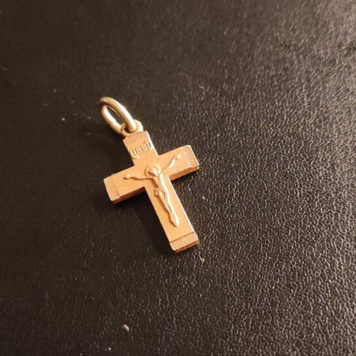 Cross with Crucifix Gold K.14 new