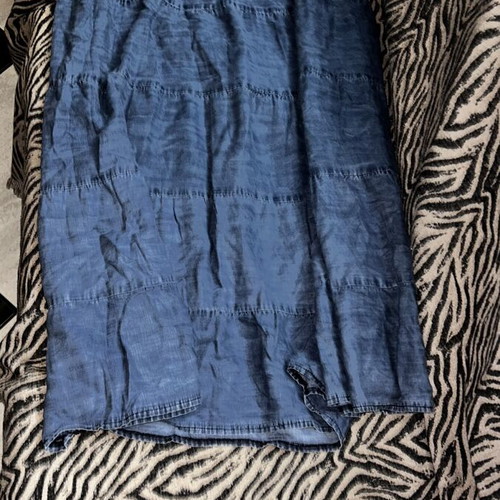 Strapless Maxi Dress Denim Look size XL like new