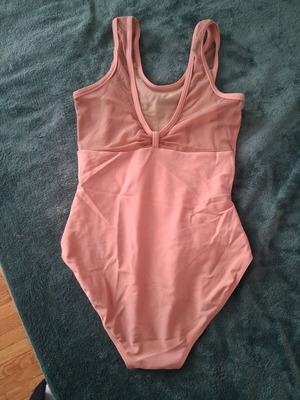 Ballet leotards like new with back transparency, nude color