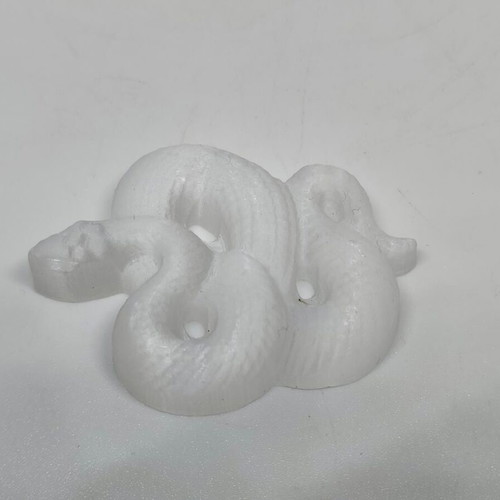 Carved Selenite Snake Feng Shui decor like new