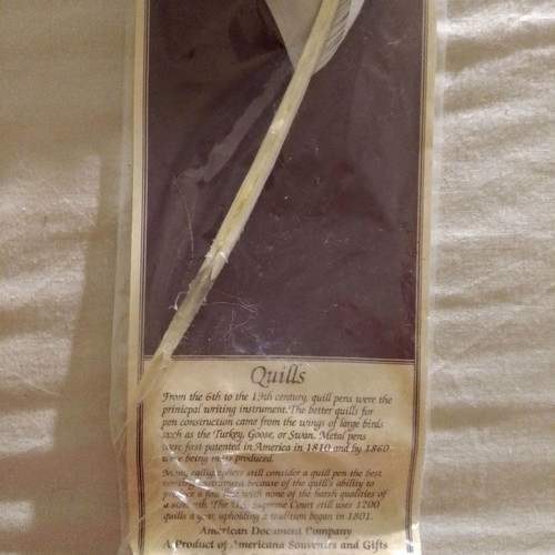 Quill pen new from Washington DC