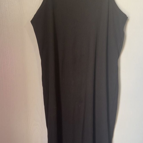 Midi Rib Black Dress H&M size XL like new