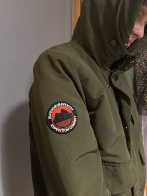 Μπουφάν Superdry medium καινούργιο, πράσινο