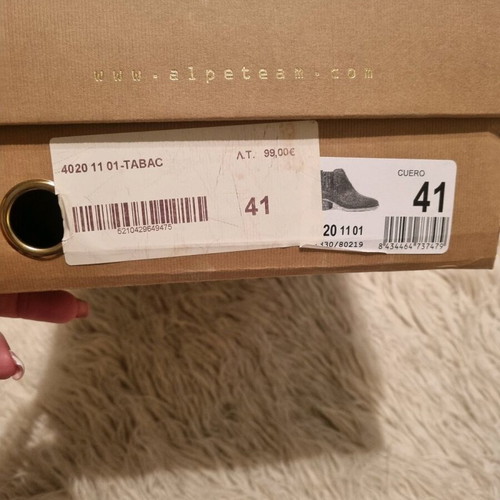Alpe ankle boots used, size 41, suede leather
