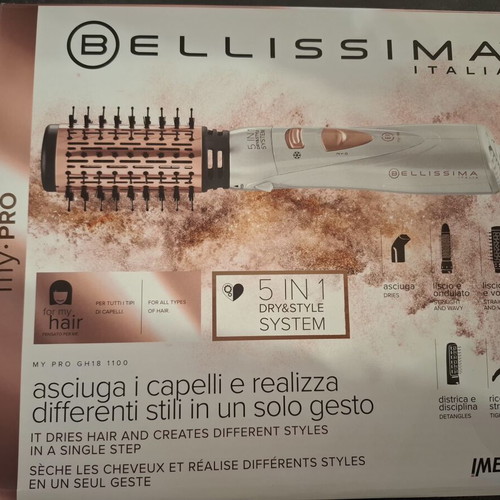 Bellissima Hair Brush 5 in 1 Dry & Style System like new