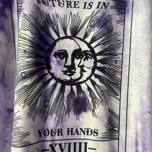 Shein women's T-shirt with purple print, XL