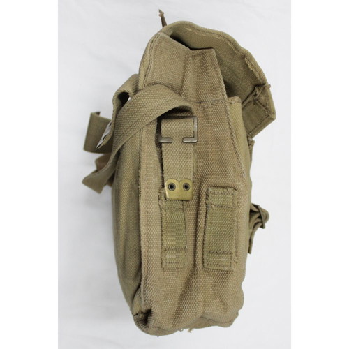 1955 Greek Army Battle Bag like new with strap
