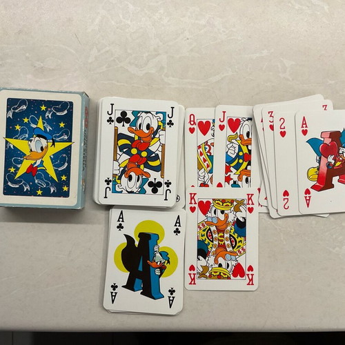 Collectible comic playing cards genuine like new condition