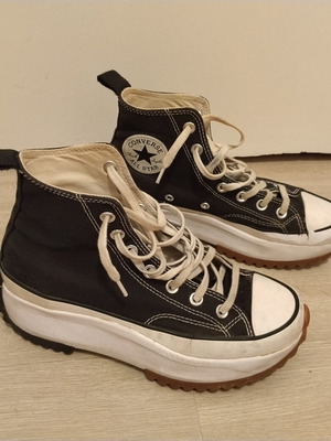 Converse Run Star Hike platform sneaker μεταχειρισμένα, μαύρα νούμερο 38,5