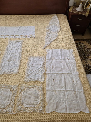 Handmade crochet placemats set of 8 new