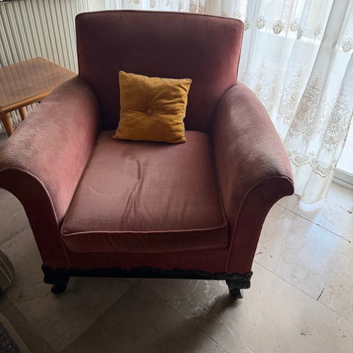 Living room sofa and 4 armchairs set