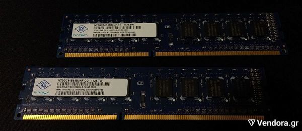  DDR3 SDRAM 4GB (2 X 2GB) / 1333 - Nanya