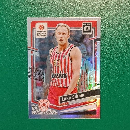 Luke Sikma Silver Optic Panini Euroleague Olympiakos card like new