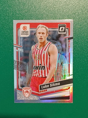 Luke Sikma Silver Optic Panini Euroleague Olympiakos card like new