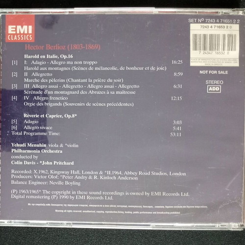 Hector Berlioz 2 CDs used, classical music