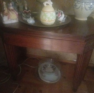 Vintage τραπέζι σκαλιστό ανοιγόμενο