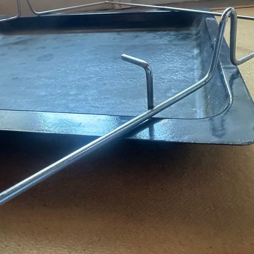 Old baking tray used