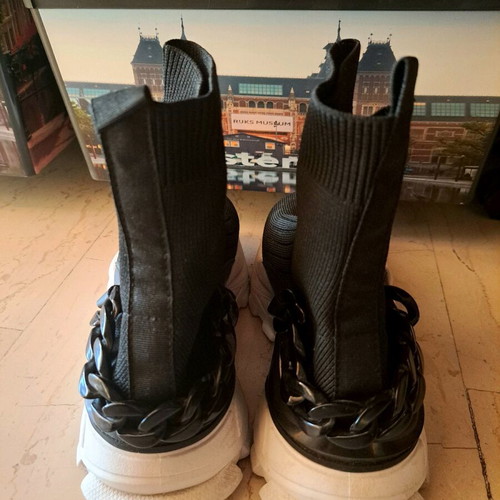 Sock-style athletic shoes like new, size 36, black