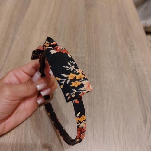 Fabric headbands set vintage style with decorative bow