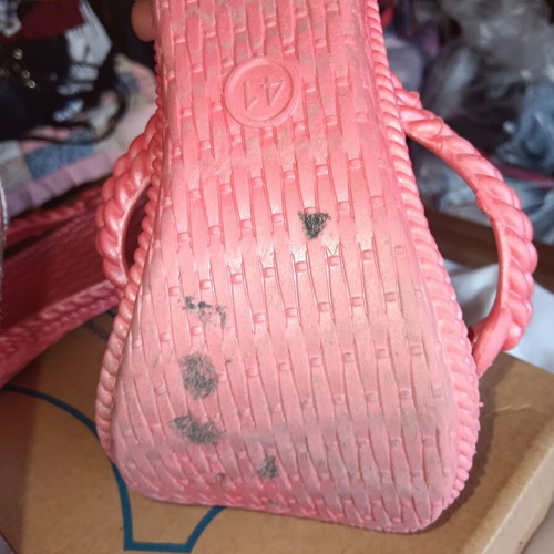 Plastic slippers and Voi&Noi sandals used, size 40-41, brown and pink