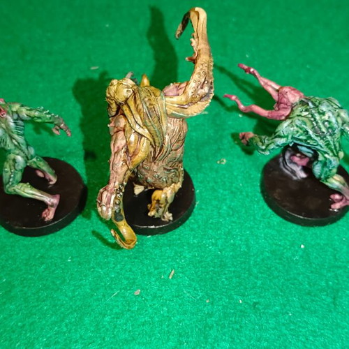 Cthulhu Zombicide painted miniatures set 2, 3 miniatures