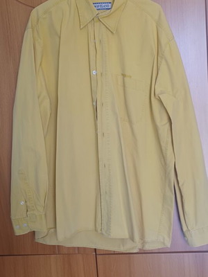 Cotton men's long-sleeve shirt Waveland Classics XL like new mustard yellow