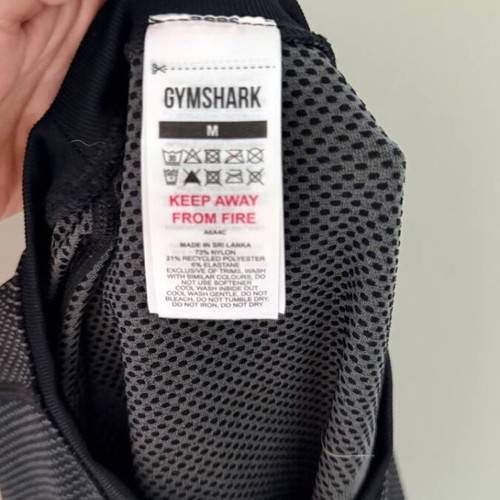 Gymshark ONYX V5 tank top size M, brand new, black and blue