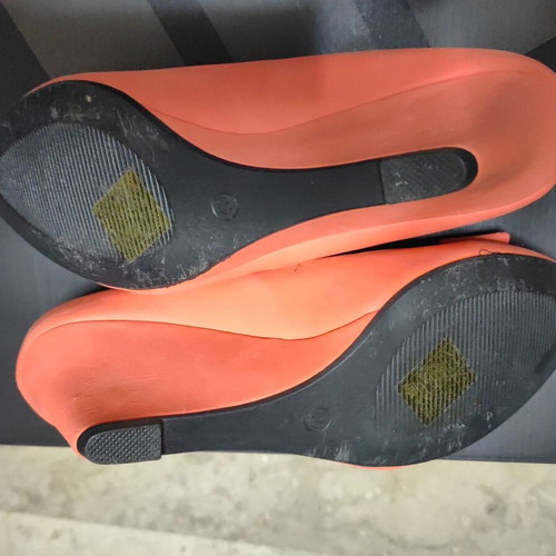 Melissa shoes size 40 used, pink and orange