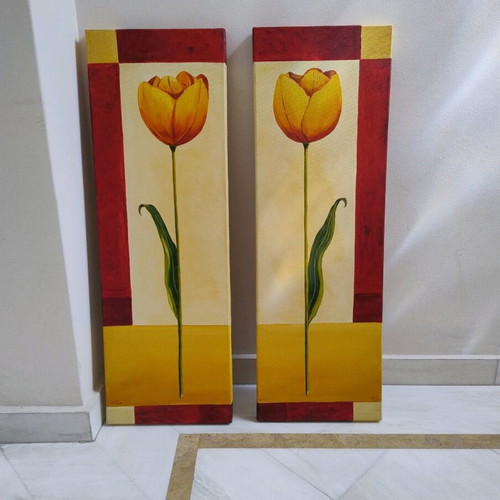 Paintings new on canvas 0.25x0.75 in excellent condition