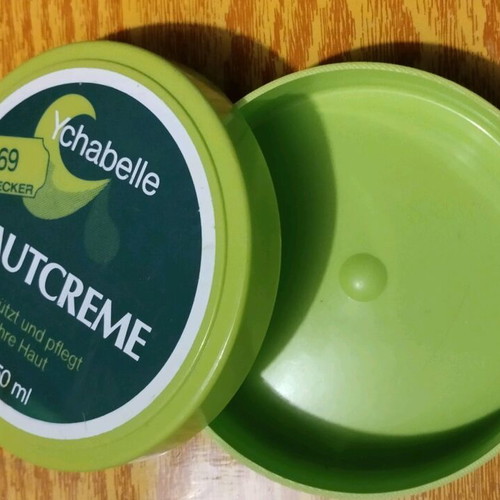 Care cream box used, plastic