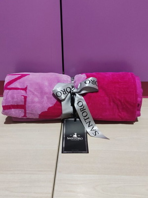 Santoro London Gorjuss Beach Towel new, pink, 100x170 cm