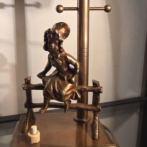 Bronze Art Deco Table Lamps, pair, circa 1930