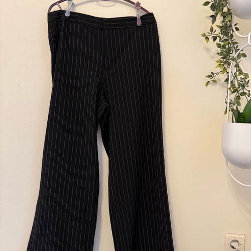Stradivarius striped pants new, black and white, size XL