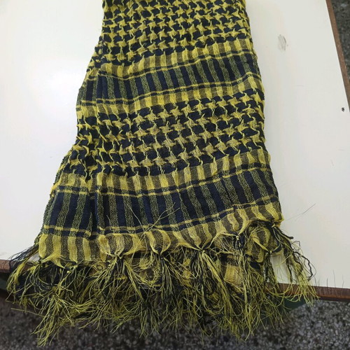Palestinian scarf yellow black used