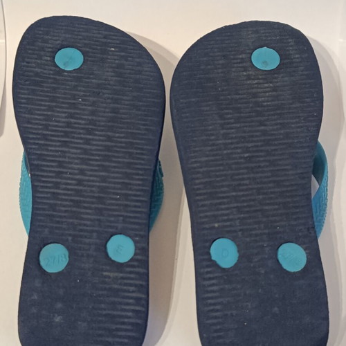 Havaianas children's flip-flops like new, blue, sizes 27-28