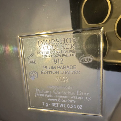 Dior eyeshadow palette like new, authentic product