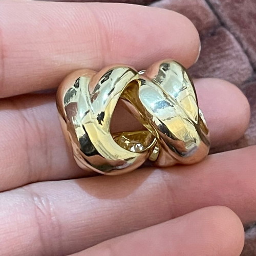 Earrings gold color like new