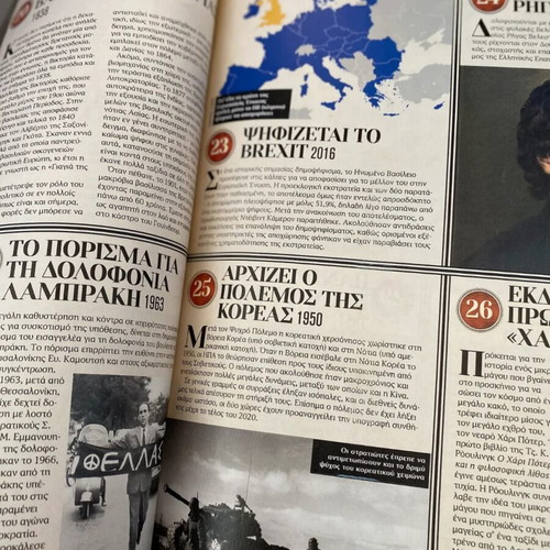 San Simera Stin Istoria magazine used, historical events