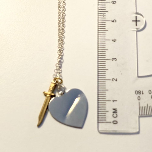 Heart & Dagger necklace new from Precious Weapons by Fetty