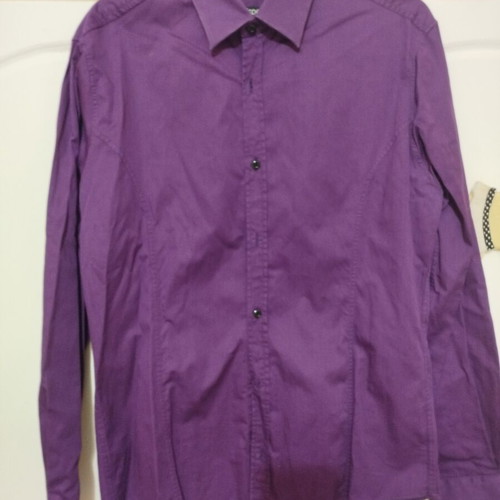 Men's purple dress shirt like new, size M