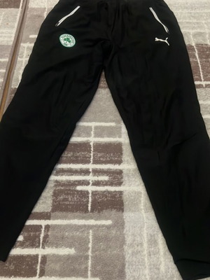 Panathinaikos Puma trousers size L new, black and green
