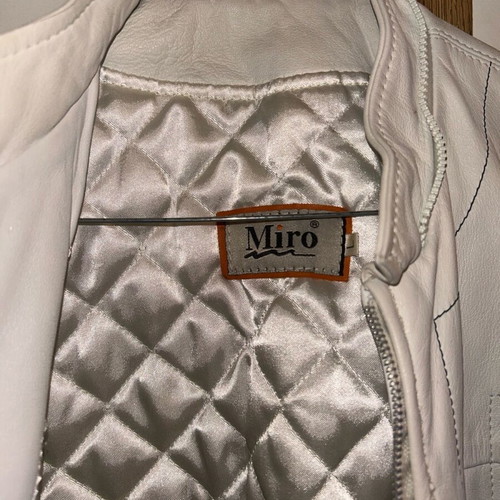 Miro leather vest size L like new, genuine leather, vintage 2010