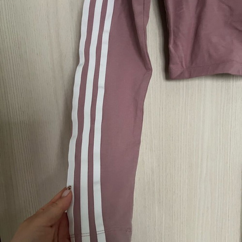 Adidas crop long-sleeve top like new, pink